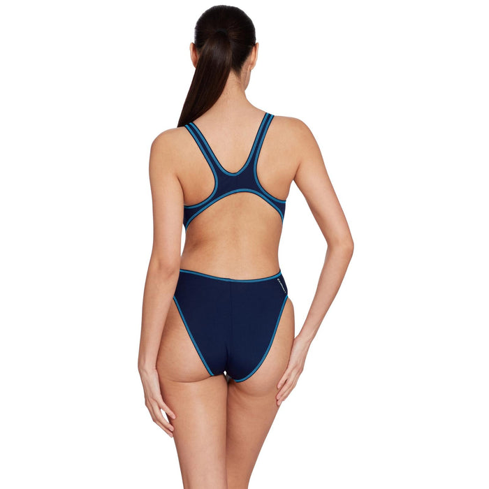 Maillot de bain une pièce Melbourne Haxback Marine-Bleu Clair Taille 36-M Zoggs 462585NVLB36