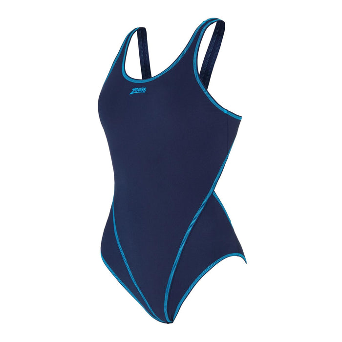 Maillot de bain une pièce Melbourne Haxback Marine-Bleu Clair Taille 36-M Zoggs 462585NVLB36