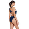 Maillot de bain une pièce Melbourne Haxback Marine-Bleu Clair Taille 38-L Zoggs 462585NVLB38
