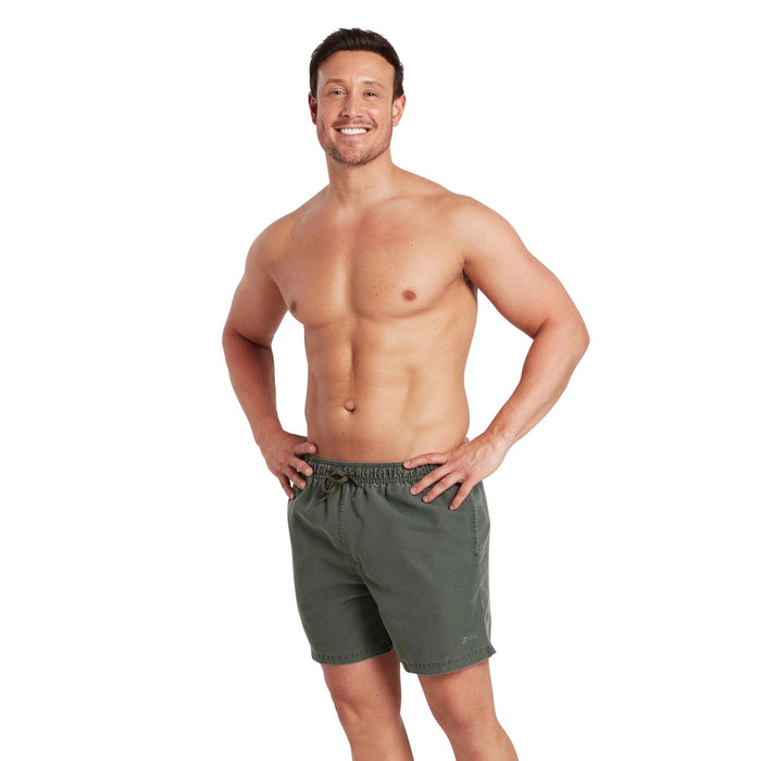 Shorts de bain Mosman Lavé 15'' Hommes Kaki Taille M Zoggs 462925KHM