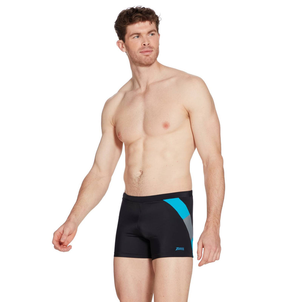 Boxeur de Natation Sydney 27 Hommes Noir-Turquoise Taille 34-L Zoggs 462931BKTQ34