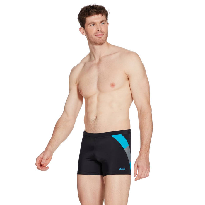 Boxeur de Natation Sydney 27 Hommes Noir-Turquoise Taille 34-L Zoggs 462931BKTQ34