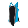 Maillot de bain une pièce Toronto Flyback Fille Noir-Turquoise Taille 30-10A Zoggs 463314BKTQ30