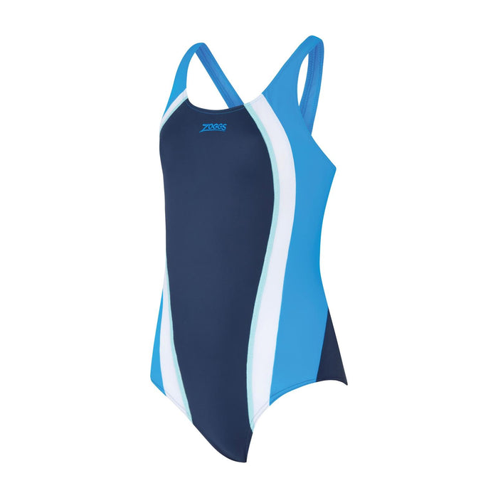 Maillot de bain une pièce Toronto Flyback Fille Marine-Bleu-Clair Taille 30-10A Zoggs 463314NVLB30