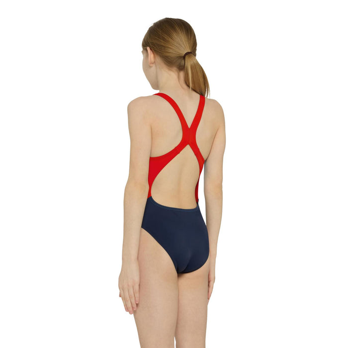Maillot de bain une pièce Toronto dos nageur fille noir-rouge taille 30-10A Zoggs 463314NVRD30