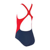 Maillot de bain une pièce Toronto dos nageur fille noir-rouge taille 34-14A Zoggs 463314NVRD34