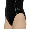 Maillot de bain une pièce Tokyo Iceback Fille Noir-Gris Taille 26-6A Zoggs 463315BKGY26