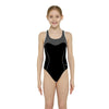 Maillot de bain une pièce Tokyo Iceback Fille Noir-Gris Taille 32-12A Zoggs 463315BKGY32