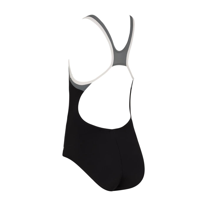 Maillot de bain une pièce Tokyo Iceback Fille Noir-Gris Taille 32-12A Zoggs 463315BKGY32