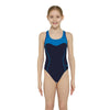 Maillot de bain une pièce Tokyo Iceback Fille Marine-Bleu-Clair Taille 34-14A Zoggs 463315NVLB34