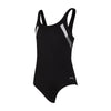 Maillot de bain une pièce Sydney U Dos Fille Noir-Blanc Taille 32-12A Zoggs 463316BKWH32