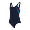 Maillot de bain une pièce Sydney U Dos Fille Marine-Bleu Clair Taille 34-14A Zoggs 463316NVLB34