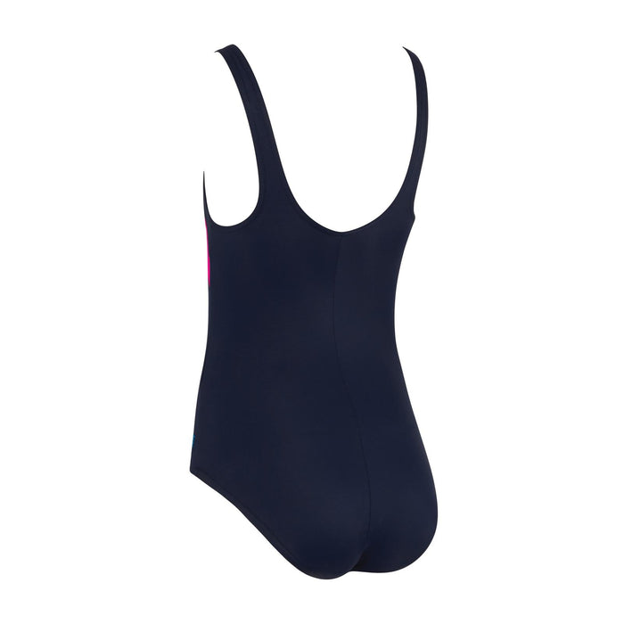 Maillot de bain une pièce Sydney U Dos Fille Marine-Rose Taille 34-14A Zoggs 463316NVPK34