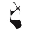 Maillot de bain une pièce Melbourne Haxback Fille Noir-Blanc Taille 28-8A Zoggs 463317BKWH28