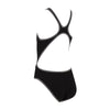 Maillot de bain une pièce Melbourne Haxback Fille Noir-Blanc Taille 30-10A Zoggs 463317BKWH30