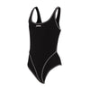 Maillot de bain une pièce Melbourne Haxback Fille Noir-Blanc Taille 34-14A Zoggs 463317BKWH34
