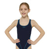 Maillot de bain une pièce Melbourne Haxback Fille Marine-Bleu Clair Taille 26-6A Zoggs 463317NVLB26