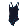 Maillot de bain une pièce Melbourne Haxback Fille Marine-Bleu Clair Taille 30-10A Zoggs 463317NVLB30