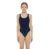 Maillot de bain une pièce Melbourne Haxback Fille Marine-Bleu Clair Taille 32-12A Zoggs 463317NVLB32