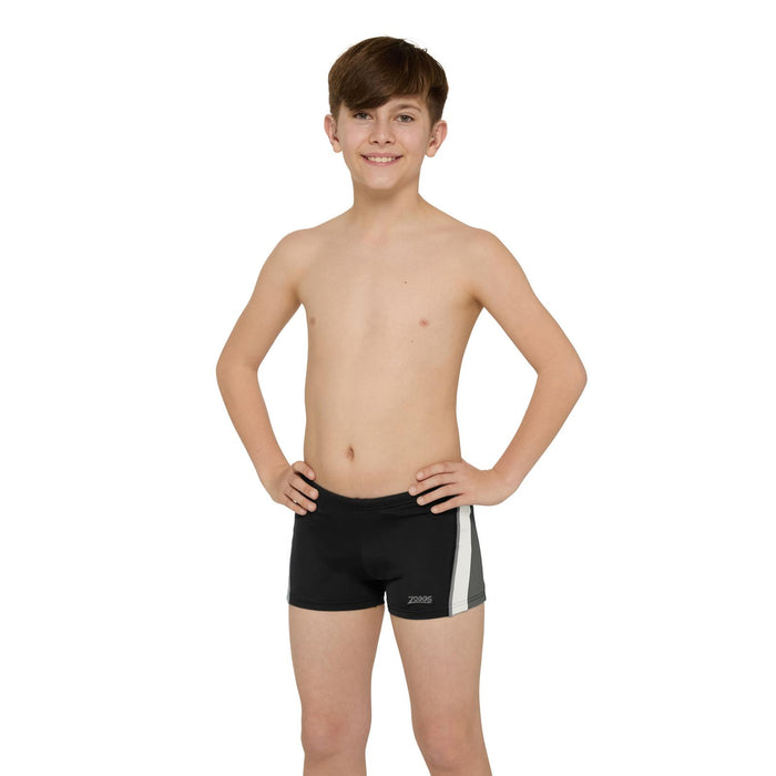 Boxer de natation Toronto Hip Racer 21 Garçon Noir-Gris Taille 23-6A Zoggs 463484BKGY23