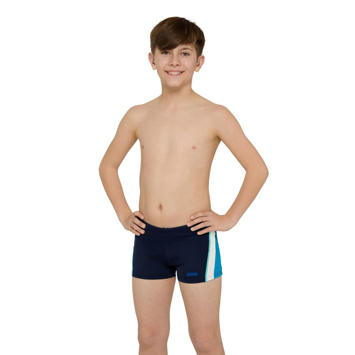 Boxer de natation Toronto Hip Racer 21 Garçon Marine-Bleu clair Taille 24-8A Zoggs 463484NVLB24