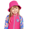 Chapeau de soleil Barlins seau fille rose taille unique Zoggs 463700PKEM