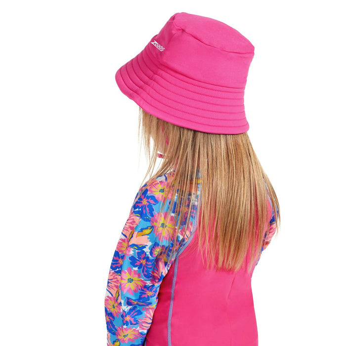Chapeau de soleil Barlins seau fille rose taille unique Zoggs 463700PKEM