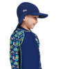 Chapeau de soleil garçon bleu marine taille unique Zoggs 463840NVEM