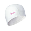 Bonnet de bain Nylon Spandex Pu Revêtu Blanc-Rose Zoggs 465034WHPK