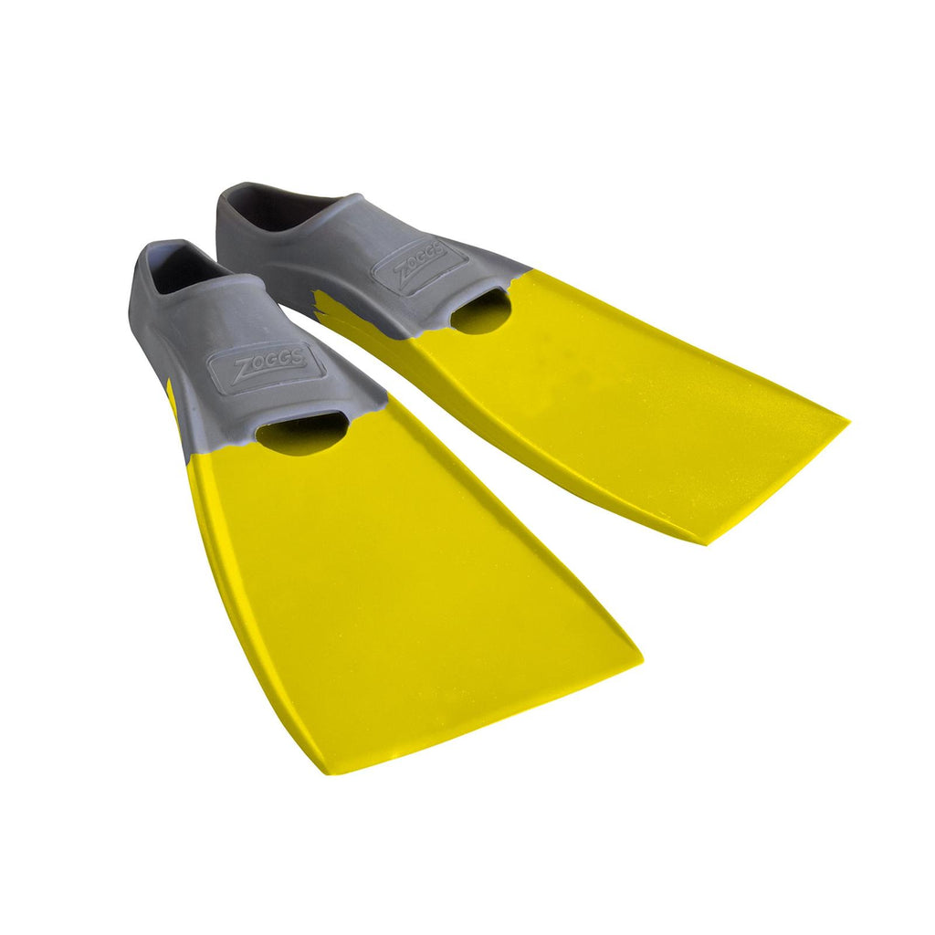 Palmes de natation à longue lame en caoutchouc Gris-Jaune EU 37-38-RU 4-5-US 5-6 Zoggs 465213GYYL45