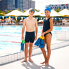 Palmes de natation courte lame Éco Noir-Orange EU 41-42-UK 7-8-US 8-9 Zoggs 465220BKOR78
