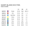 Palmes de natation courte Eco Jaune EU 37-38-UK 4-5-US 5-6 Zoggs 465220BLYL45