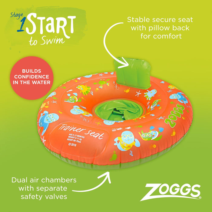 Siège de nage Zoggy 0-12m 0-11kg Zoggs 465404