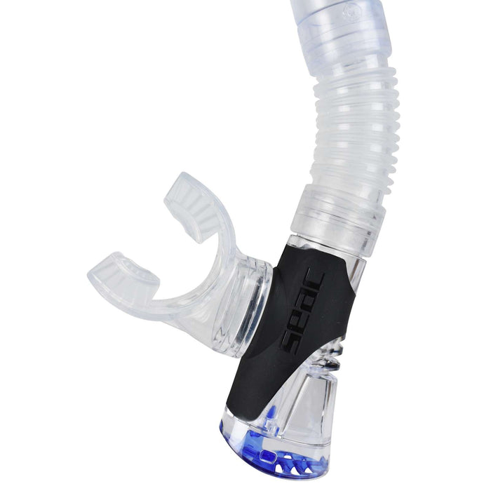 Tuba de snorkeling plongée Fast Tech Clear-Bleu Seac 476B