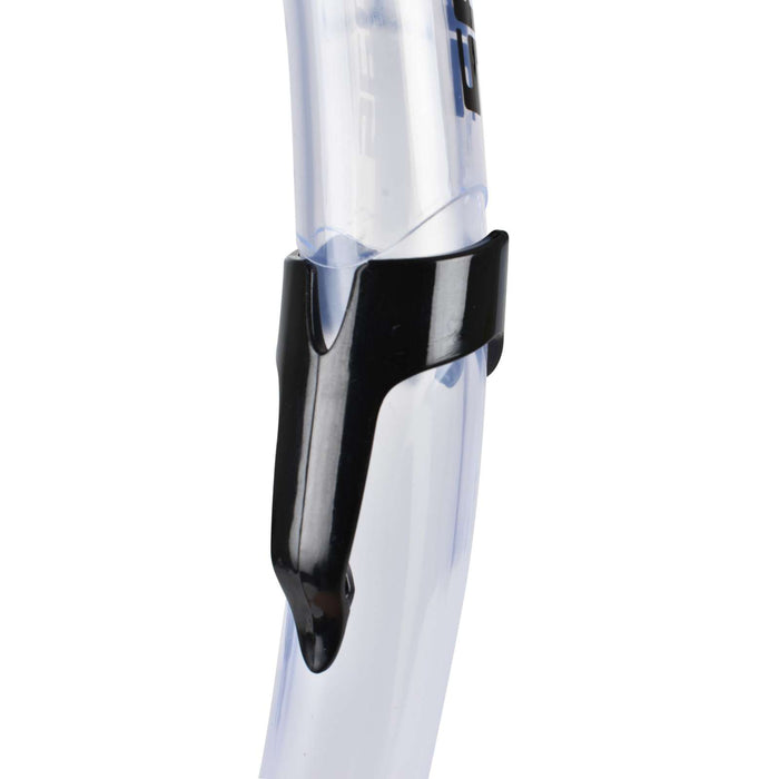 Tuba de snorkeling plongée Fast Tech Clear-Noir Seac 476N