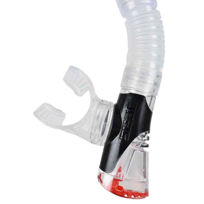 Tuba de snorkeling plongée Fast Tech Clear-Rouge Seac 476R