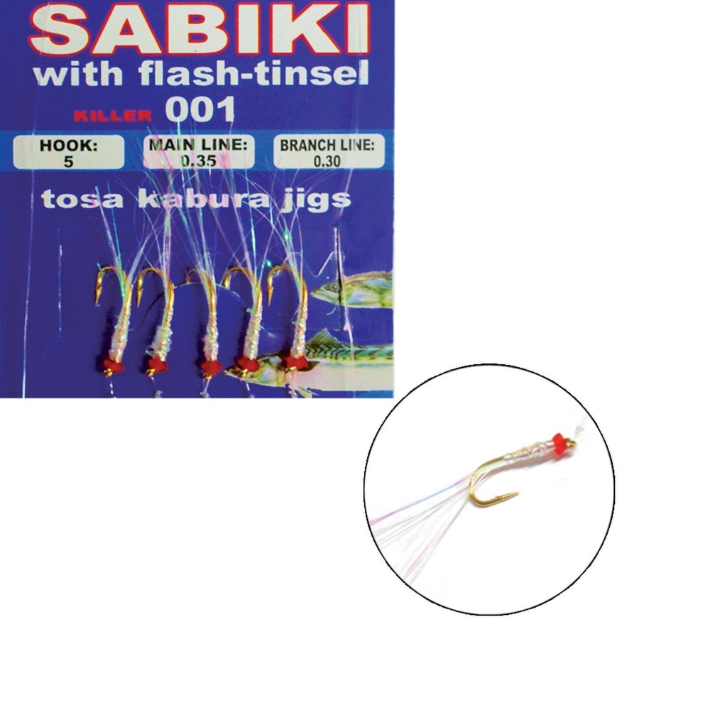 Rigs Sabiki avec tinsel flash Killer 20pcs №4 Expert Predator 4826404
