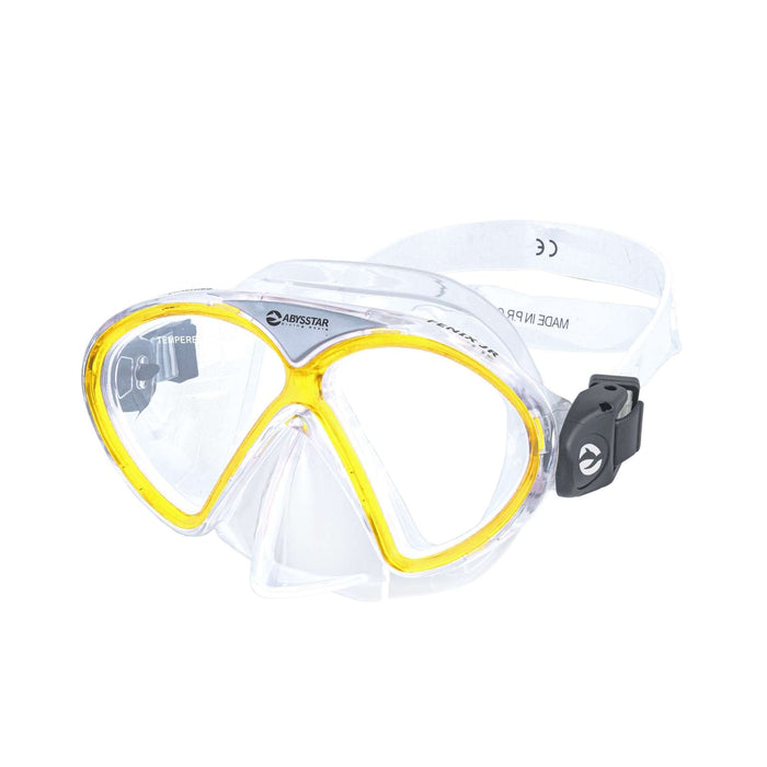 Masque de Plongée Snorkeling Fenix Enfants Transparent-Jaune Abysstar 50037YL