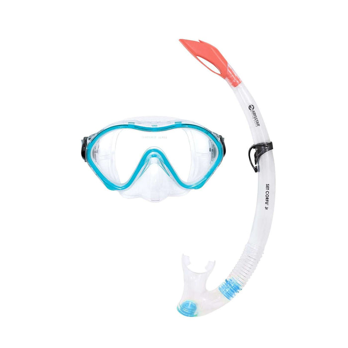 Kit de Snorkeling Corfu Enfants Transparent-Bleu Abysstar 50056AQ