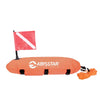 Bouée en nylon torpille orange 80x23cm Abysstar 50105