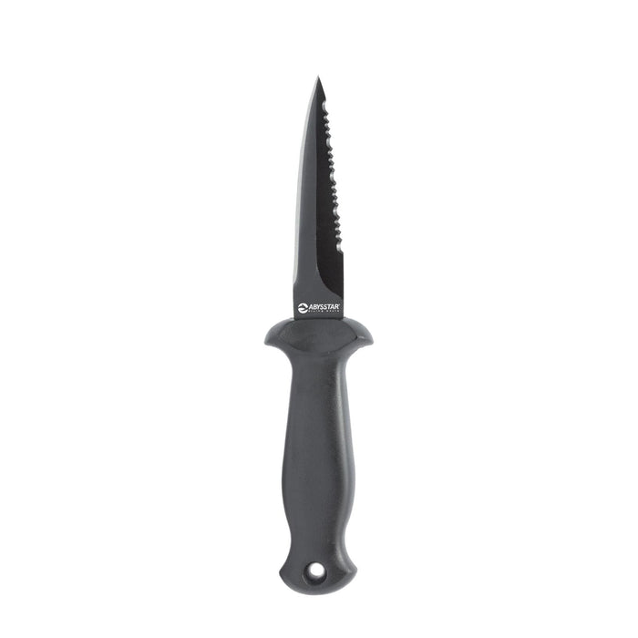 Couteau de Plongée Squash-9 Noir 9cm Abysstar 50172