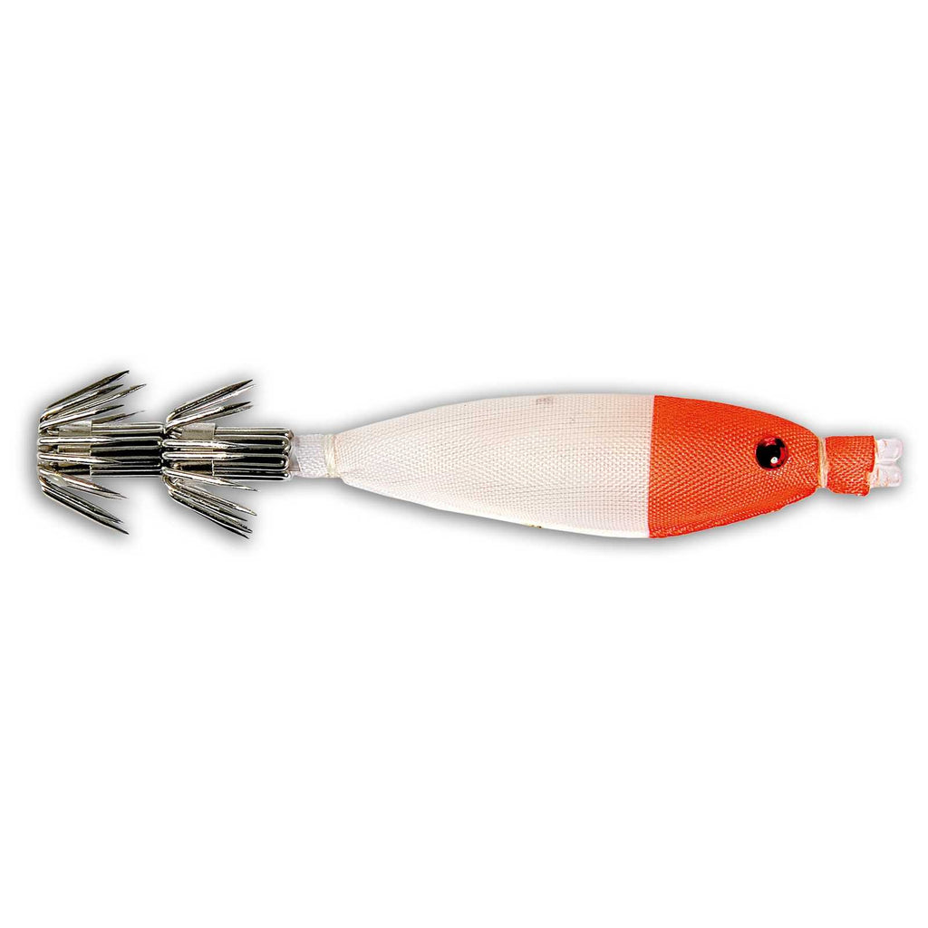 Jig à calmar Naturel Souple Blanc Rouge 4g 7cm Lineaeffe 5097107