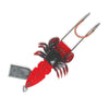Crabe Souple Armé Avec Hameçon Double Et Poids Rouge Noir M 22cm Lineaeffe 5099810