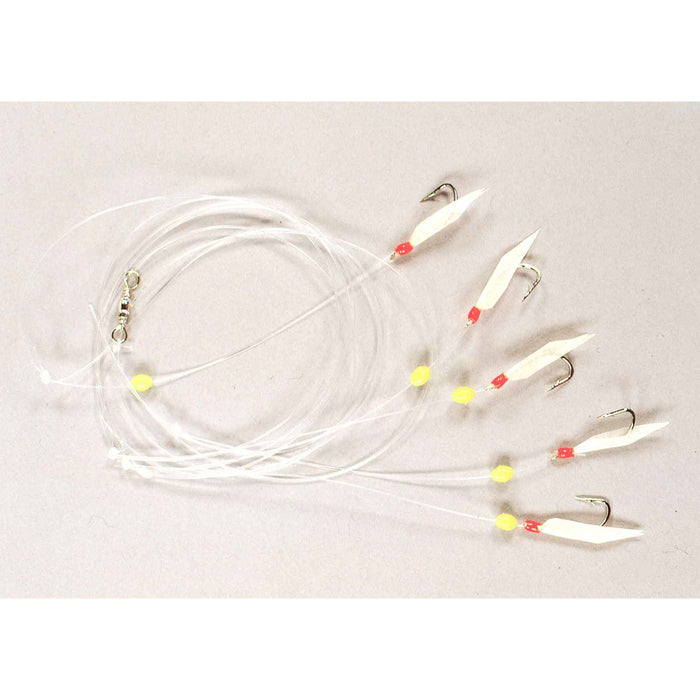 Chaiseur à appâts 6 hameçons avec perles luminescentes taille 4 Hikaru 5640040