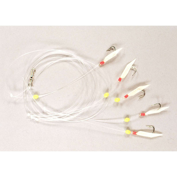 Chaiseur à appâts 6 hameçons avec perles luminescentes taille 10 Hikaru 5640100