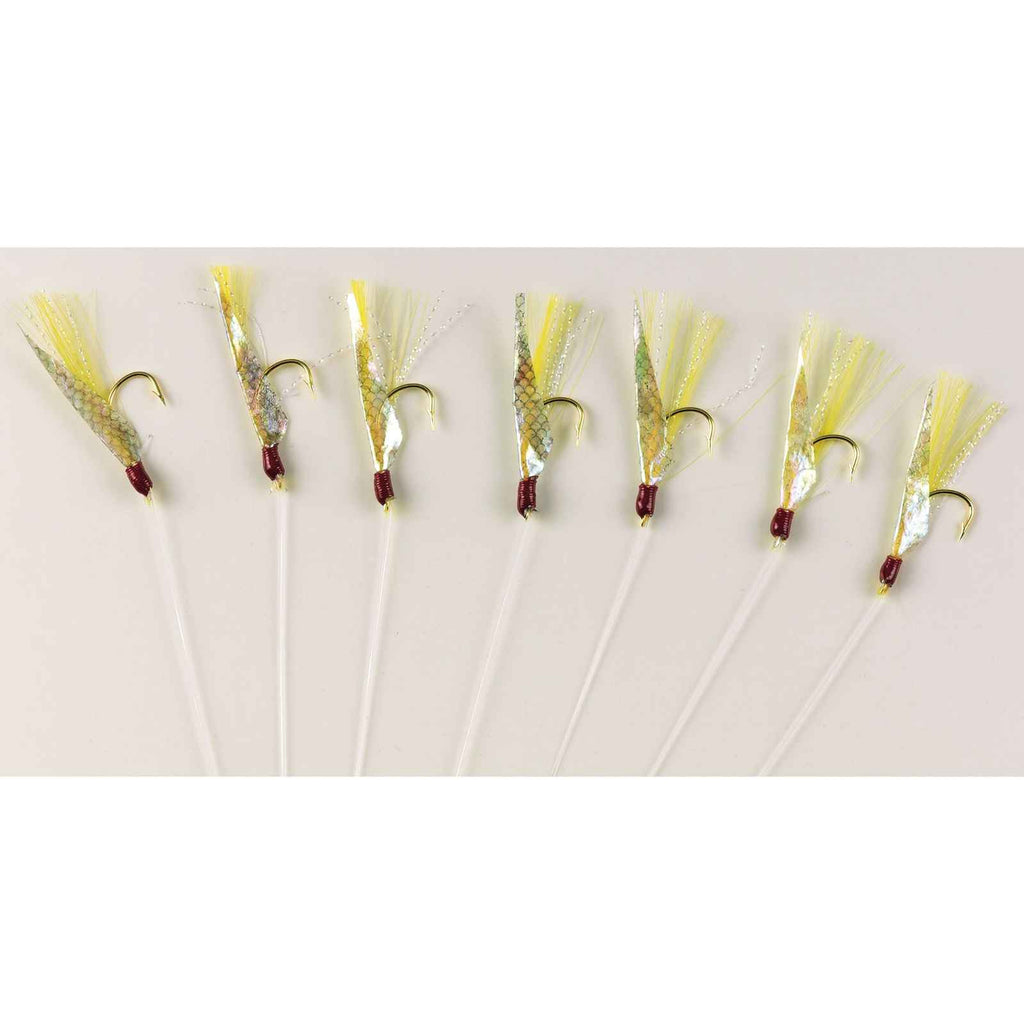 Sabiki peaux de poisson arc-en-ciel 7 hameçons dorés taille 6 Hikaru 5640406