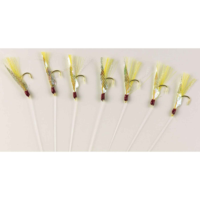 Sabiki peaux de poisson arc-en-ciel 7 hameçons dorés taille 6 Hikaru 5640406