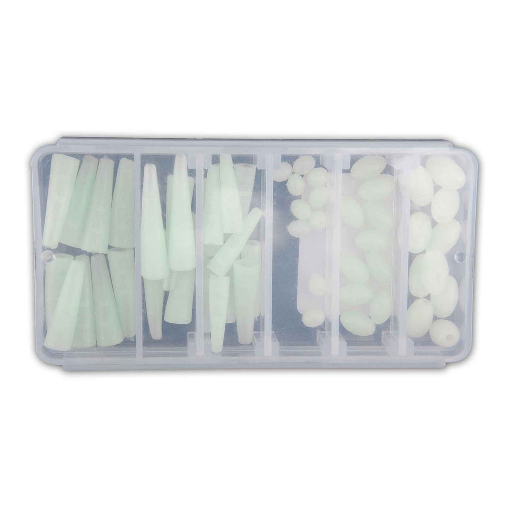 Set de perles phosphorescentes et cônes de nœuds 55pcs Lineaeffe 5671300