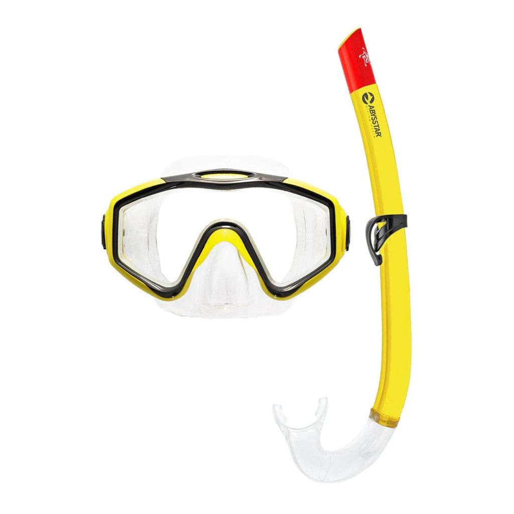 Kit de snorkeling Leuca Clair-Jaune Abysstar 57060YL