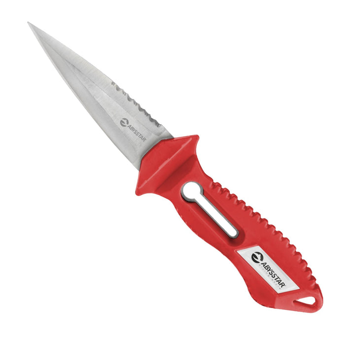 Couteau de Plongée Sultan-9 Rouge 9cm Abysstar 59005